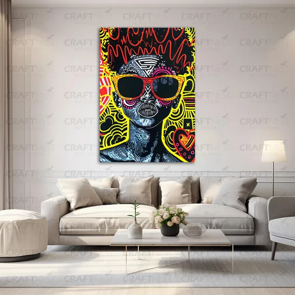 Craftnest_Reflections_Aesthetic_Look_Wall_Decor_91X60_Cm_Frame_-_Pop_Art_Engineered_Wood_Base_Canvas_Print_|_24X36_In_Trendy_Painting_For_Wall_Decoration_|_Premium_Art_For_Home,_Room,_Gaming_Room