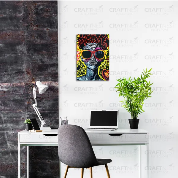 Craftnest_Reflections_Aesthetic_Look_Wall_Decor_30X20_Cm_Frame_-_Pop_Art_Engineered_Wood_Base_Canvas_Print_|_A4_Size_Trendy_Painting_For_Wall_Decoration_|_Premium_Art_For_Home,_Room,_Gaming_Room