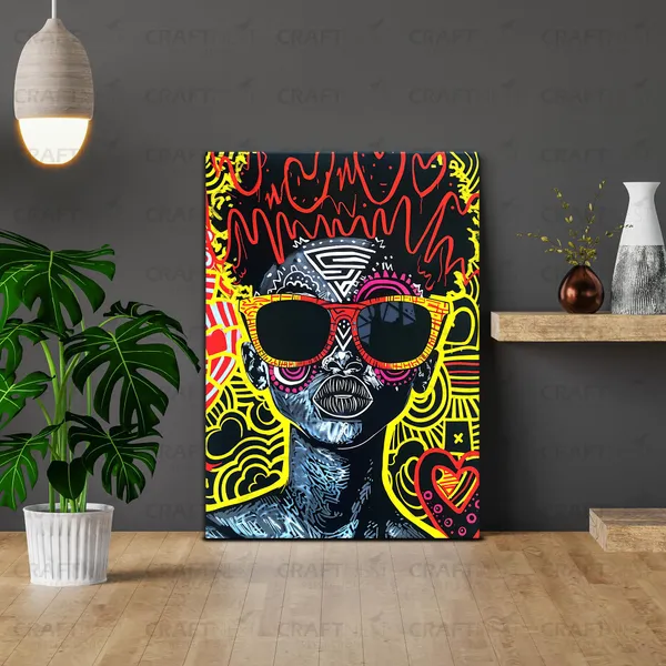 Craftnest_Reflections_Aesthetic_Look_Wall_Decor_42X30_Cm_Frame_-_Pop_Art_Engineered_Wood_Base_Canvas_Print_|_A3_Size_Trendy_Painting_For_Wall_Decoration_|_Premium_Art_For_Home,_Room,_Gaming_Room