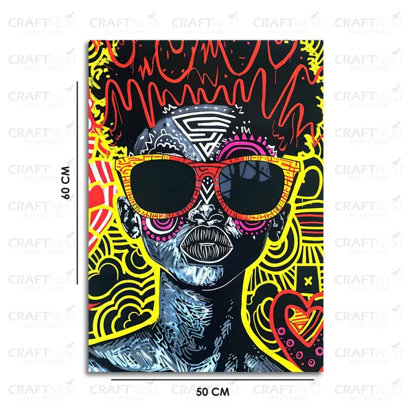 Craftnest_Reflections_Aesthetic_Look_Wall_Decor_60X50_Cm_Frame_-_Pop_Art_Engineered_Wood_Base_Canvas_Print_|_20X24_In_Trendy_Painting_For_Wall_Decoration_|_Premium_Art_For_Home,_Room,_Gaming_Room