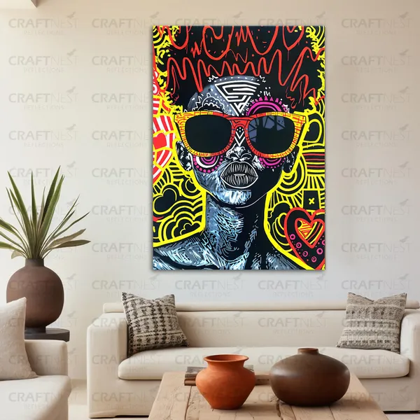 Craftnest_Reflections_Aesthetic_Look_Wall_Decor_60X50_Cm_Frame_-_Pop_Art_Engineered_Wood_Base_Canvas_Print_|_20X24_In_Trendy_Painting_For_Wall_Decoration_|_Premium_Art_For_Home,_Room,_Gaming_Room