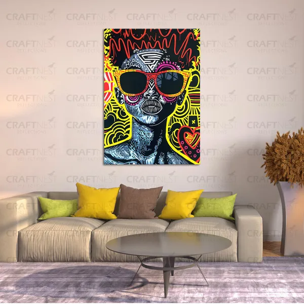 Craftnest_Reflections_Aesthetic_Look_Wall_Decor_60X50_Cm_Frame_-_Pop_Art_Engineered_Wood_Base_Canvas_Print_|_20X24_In_Trendy_Painting_For_Wall_Decoration_|_Premium_Art_For_Home,_Room,_Gaming_Room