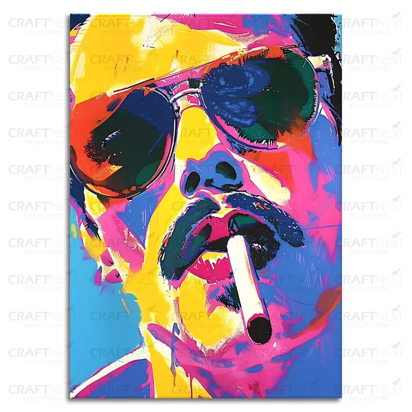 Craftnest_Reflections_Aesthetic_Look_Wall_Decor_91X60_Cm_Frame_-_Pop_Art_Engineered_Wood_Base_Canvas_Print_|_24X36_In_Trendy_Painting_For_Wall_Decoration_|_Premium_Art_For_Home,_Room,_Gaming_Room