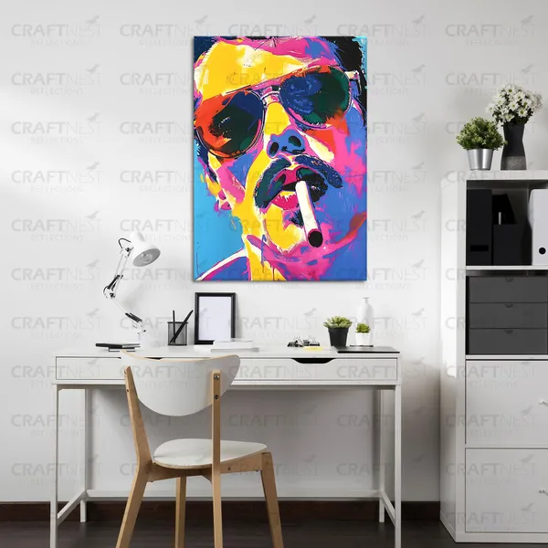 Craftnest_Reflections_Aesthetic_Look_Wall_Decor_91X60_Cm_Frame_-_Pop_Art_Engineered_Wood_Base_Canvas_Print_|_24X36_In_Trendy_Painting_For_Wall_Decoration_|_Premium_Art_For_Home,_Room,_Gaming_Room