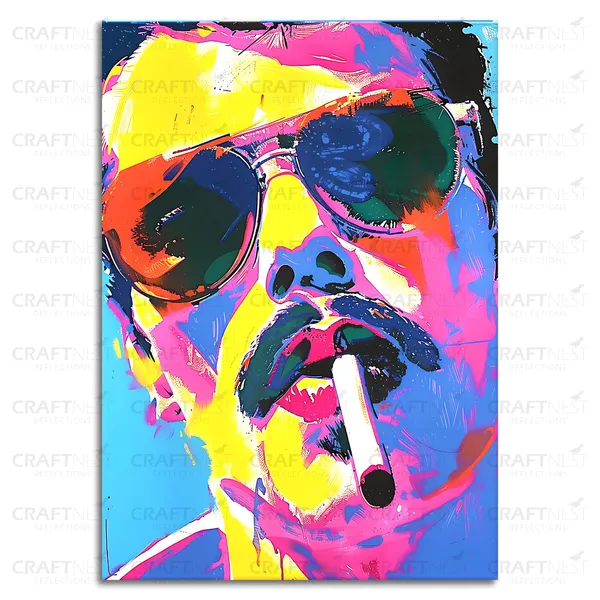 Craftnest_Reflections_Aesthetic_Look_Wall_Decor_30X20_Cm_Frame_-_Pop_Art_Engineered_Wood_Base_Canvas_Print_|_A4_Size_Trendy_Painting_For_Wall_Decoration_|_Premium_Art_For_Home,_Room,_Gaming_Room