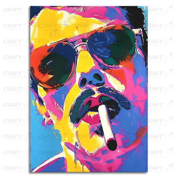 Craftnest_Reflections_Aesthetic_Look_Wall_Decor_42X30_Cm_Frame_-_Pop_Art_Engineered_Wood_Base_Canvas_Print_|_A3_Size_Trendy_Painting_For_Wall_Decoration_|_Premium_Art_For_Home,_Room,_Gaming_Room