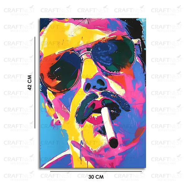 Craftnest_Reflections_Aesthetic_Look_Wall_Decor_42X30_Cm_Frame_-_Pop_Art_Engineered_Wood_Base_Canvas_Print_|_A3_Size_Trendy_Painting_For_Wall_Decoration_|_Premium_Art_For_Home,_Room,_Gaming_Room