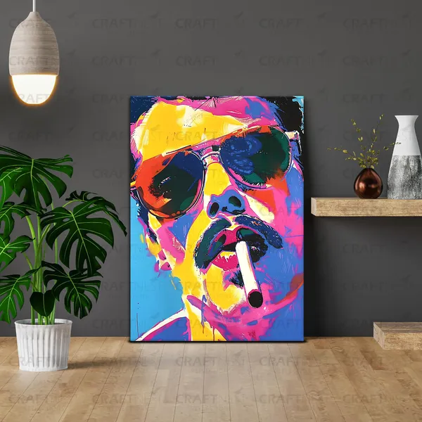 Craftnest_Reflections_Aesthetic_Look_Wall_Decor_42X30_Cm_Frame_-_Pop_Art_Engineered_Wood_Base_Canvas_Print_|_A3_Size_Trendy_Painting_For_Wall_Decoration_|_Premium_Art_For_Home,_Room,_Gaming_Room