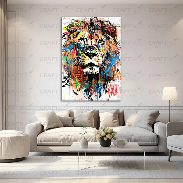 Craftnest_Reflections_Aesthetic_Look_Wall_Decor_91X60_Cm_Frame_-_Pop_Art_Engineered_Wood_Base_Canvas_Print_|_24X36_In_Trendy_Painting_For_Wall_Decoration_|_Premium_Art_For_Home,_Room,_Gaming_Room