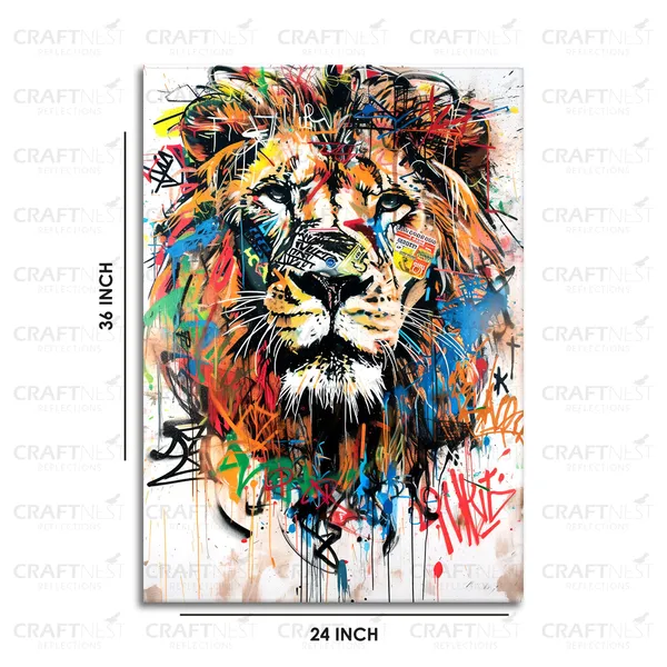 Craftnest_Reflections_Aesthetic_Look_Wall_Decor_91X60_Cm_Frame_-_Pop_Art_Engineered_Wood_Base_Canvas_Print_|_24X36_In_Trendy_Painting_For_Wall_Decoration_|_Premium_Art_For_Home,_Room,_Gaming_Room