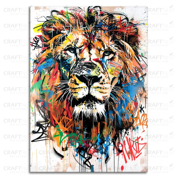 Craftnest_Reflections_Aesthetic_Look_Wall_Decor_42X30_Cm_Frame_-_Pop_Art_Engineered_Wood_Base_Canvas_Print_|_A3_Size_Trendy_Painting_For_Wall_Decoration_|_Premium_Art_For_Home,_Room,_Gaming_Room