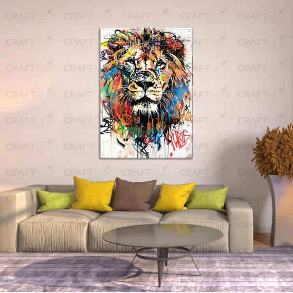 Craftnest_Reflections_Aesthetic_Look_Wall_Decor_60X50_Cm_Frame_-_Pop_Art_Engineered_Wood_Base_Canvas_Print_|_20X24_In_Trendy_Painting_For_Wall_Decoration_|_Premium_Art_For_Home,_Room,_Gaming_Room