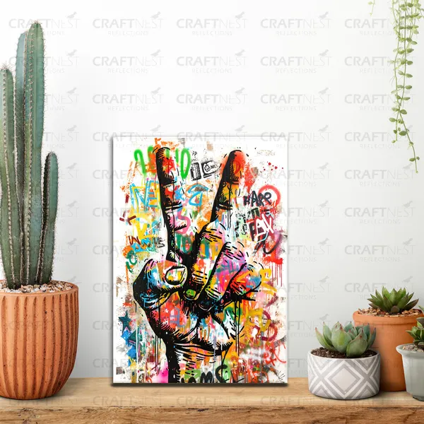 Craftnest_Reflections_Aesthetic_Look_Wall_Decor_30X20_Cm_Frame_-_Pop_Art_Engineered_Wood_Base_Canvas_Print_|_A4_Size_Trendy_Painting_For_Wall_Decoration_|_Premium_Art_For_Home,_Room,_Gaming_Room