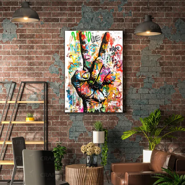 Craftnest_Reflections_Aesthetic_Look_Wall_Decor_42X30_Cm_Frame_-_Pop_Art_Engineered_Wood_Base_Canvas_Print_|_A3_Size_Trendy_Painting_For_Wall_Decoration_|_Premium_Art_For_Home,_Room,_Gaming_Room