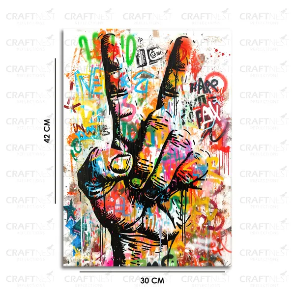 Craftnest_Reflections_Aesthetic_Look_Wall_Decor_42X30_Cm_Frame_-_Pop_Art_Engineered_Wood_Base_Canvas_Print_|_A3_Size_Trendy_Painting_For_Wall_Decoration_|_Premium_Art_For_Home,_Room,_Gaming_Room