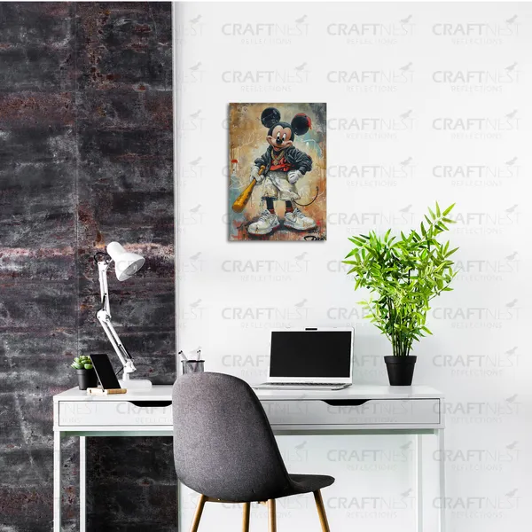 Craftnest_Reflections_Aesthetic_Look_Wall_Decor_30X20_Cm_Frame_-_Pop_Art_Engineered_Wood_Base_Canvas_Print_|_A4_Size_Trendy_Painting_For_Wall_Decoration_|_Premium_Art_For_Home,_Room,_Gaming_Room
