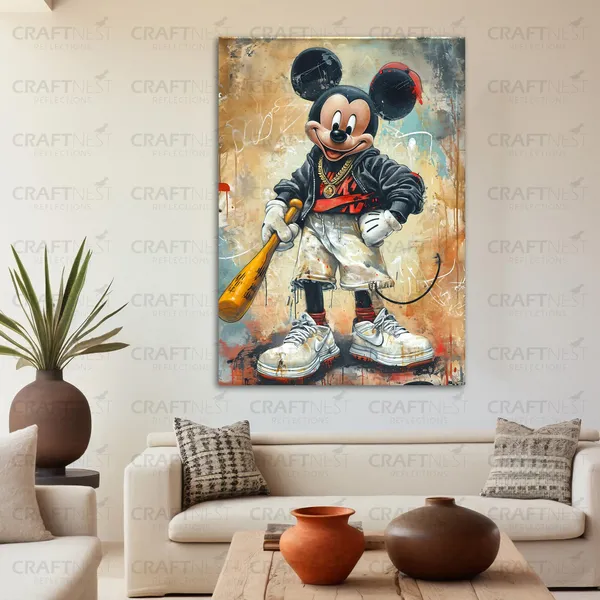 Craftnest_Reflections_Aesthetic_Look_Wall_Decor_42X30_Cm_Frame_-_Pop_Art_Engineered_Wood_Base_Canvas_Print_|_A3_Size_Trendy_Painting_For_Wall_Decoration_|_Premium_Art_For_Home,_Room,_Gaming_Room