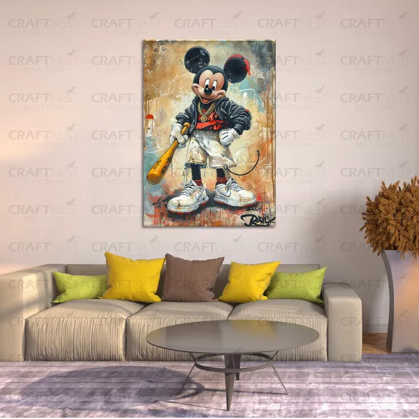 Craftnest_Reflections_Aesthetic_Look_Wall_Decor_42X30_Cm_Frame_-_Pop_Art_Engineered_Wood_Base_Canvas_Print_|_A3_Size_Trendy_Painting_For_Wall_Decoration_|_Premium_Art_For_Home,_Room,_Gaming_Room