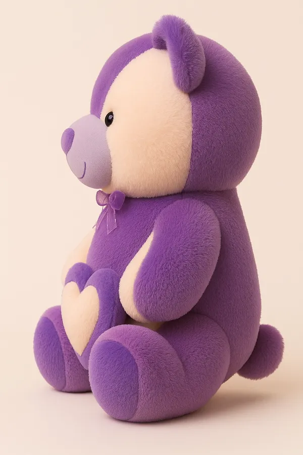Purple_&_Cream_Teddy_Bear_Soft_Toy_With_Heart