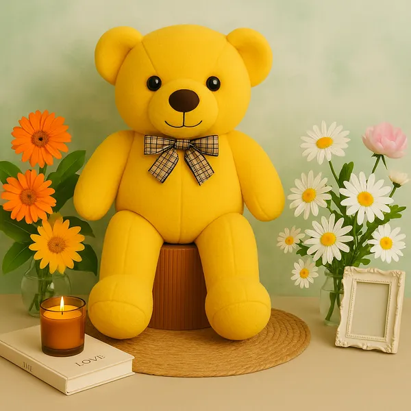 Giant_Yellow_Teddy_Bear_With_Checkered_Bow_-_Soft_Plush_Toy
