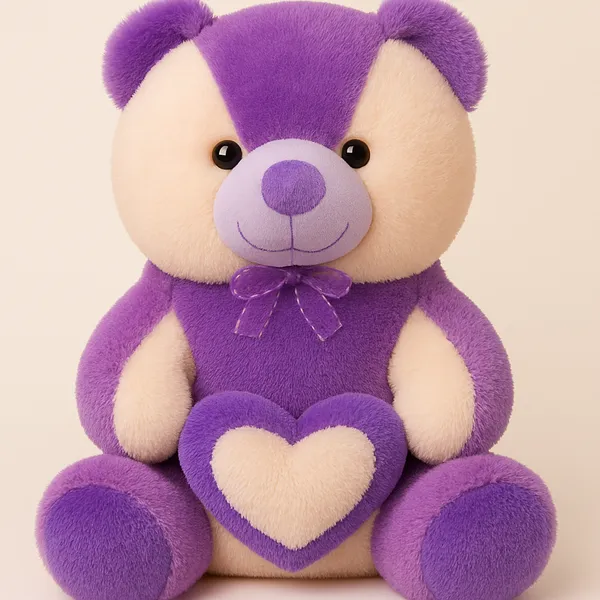 Purple_&_Cream_Teddy_Bear_Soft_Toy_With_Heart