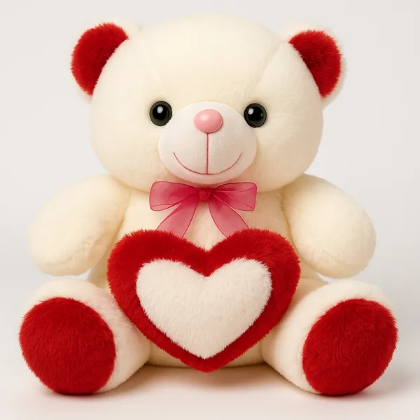 Soft_Plush_Teddy_Bear_With_Heart_-_Cream_&_Red