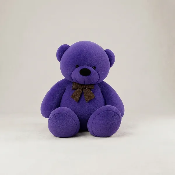 Giant_Purple_Teddy_Bear_With_Brown_Ribbon_Bow