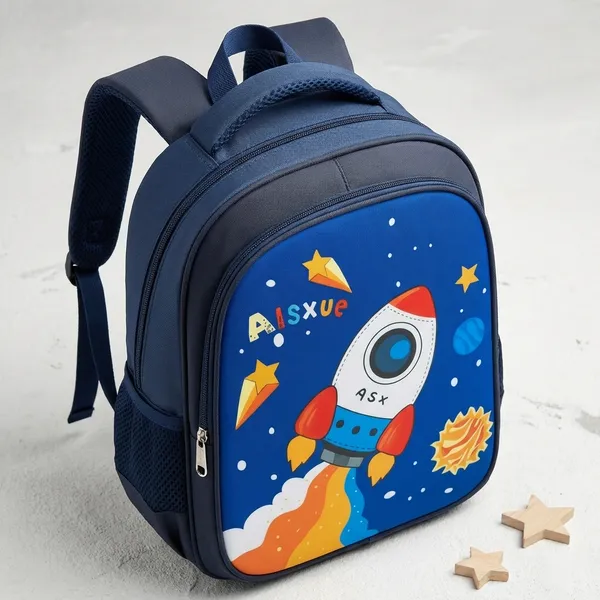 Kids_Space_Rocket_Backpack_-_Blue_School_Bag_With_3D_Design