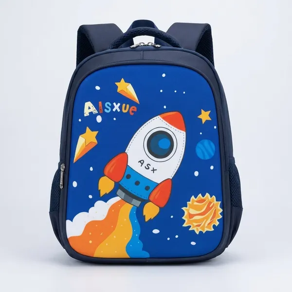 Kids_Space_Rocket_Backpack_-_Blue_School_Bag_With_3D_Design
