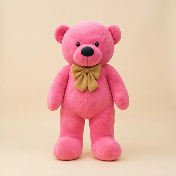 Giant_Pink_Teddy_Bear_With_Golden_Bow