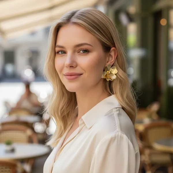 Floral_Style_Golden_Studs