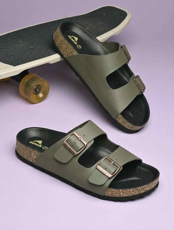 Arizo_G301_Men_Olive_Premium_Double_Buckle_Comfort_Sandals_|_Adjustable_Fit_|_Soft_PU_Midsole_|_Durable_Anti-Skid_EVA_Sole