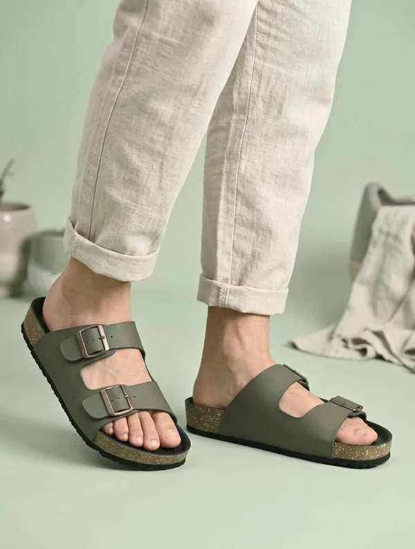 Arizo_G301_Men_Olive_Premium_Double_Buckle_Comfort_Sandals_|_Adjustable_Fit_|_Soft_PU_Midsole_|_Durable_Anti-Skid_EVA_Sole