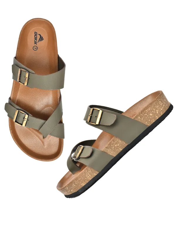 Mayra_G302_Men_Olive_Premium_Double_Strap_Comfort_Sandals_|_Adjustable_Fit_|_Arch_Support_|_Soft_PU_Midsole_|_Durable_Anti-Skid_EVA_Sole