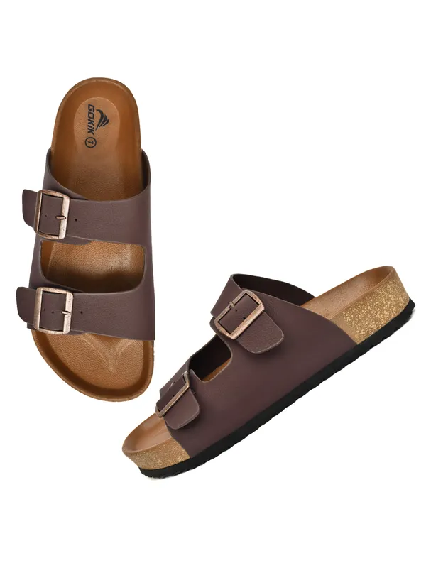 Arizo_G301_Men_Brown_Premium_Double_Buckle_Comfort_Sandals_|_Adjustable_Fit_|_Soft_PU_Midsole_|_Durable_Anti-Skid_EVA_Sole