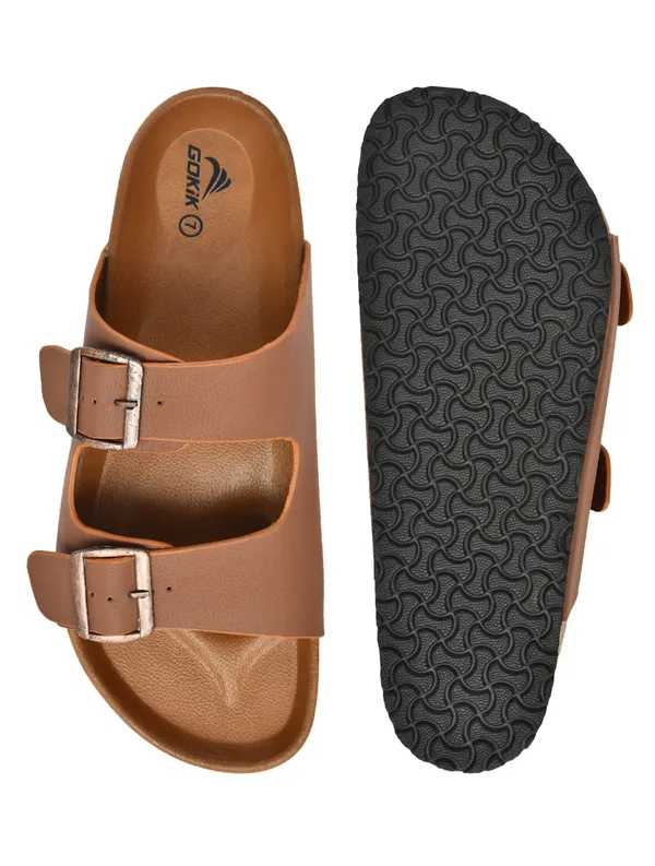 Arizo_G301_Men_Tan_Premium_Double_Buckle_Comfort_Sandals_|_Adjustable_Fit_|_Soft_PU_Midsole_|_Durable_Anti-Skid_EVA_Sole