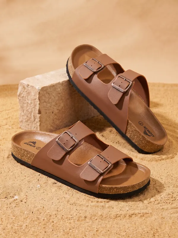 Arizo_G301_Men_Tan_Premium_Double_Buckle_Comfort_Sandals_|_Adjustable_Fit_|_Soft_PU_Midsole_|_Durable_Anti-Skid_EVA_Sole