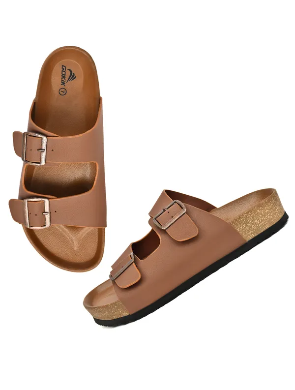 Arizo_G301_Men_Tan_Premium_Double_Buckle_Comfort_Sandals_|_Adjustable_Fit_|_Soft_PU_Midsole_|_Durable_Anti-Skid_EVA_Sole