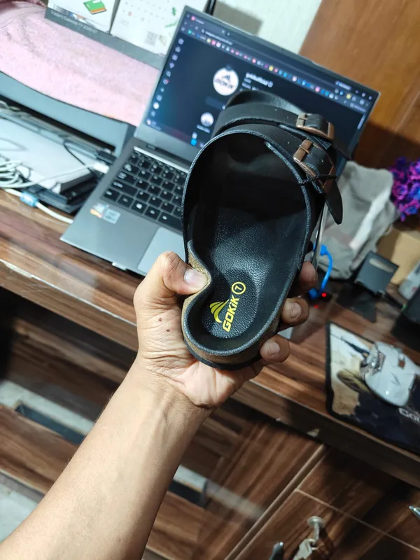 Arizo_G301_Men_Black_Premium_Double_Buckle_Comfort_Sandals_|_Adjustable_Fit_|_Soft_PU_Midsole_|_Durable_Anti-Skid_EVA_Sole