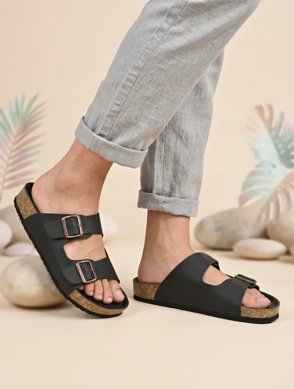 Arizo_G301_Men_Black_Premium_Double_Buckle_Comfort_Sandals_|_Adjustable_Fit_|_Soft_PU_Midsole_|_Durable_Anti-Skid_EVA_Sole