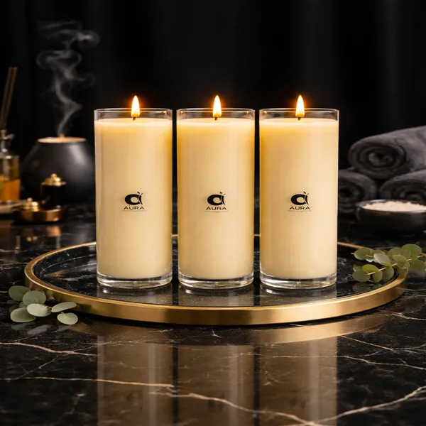 Wax_And_Glass_Pillar_Candles_For_Decor