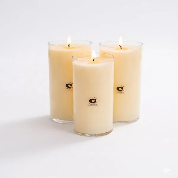 Wax_And_Glass_Pillar_Candles_For_Decor