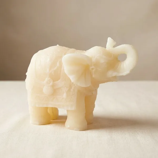 Wax_Elephant_Shape_Candle_For_Decor_And_Gifting