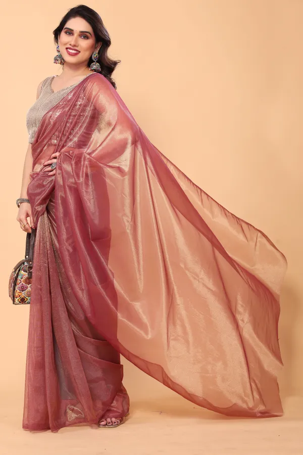 Fancy_Net_Party_Wear_Saree_With_Sequence_Blouse