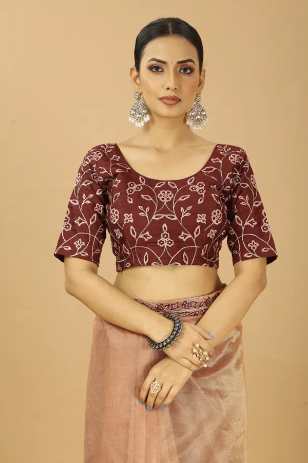 Party_Wear_Designer_Net_Saree_With_Embroidery_Border_and_Blouse