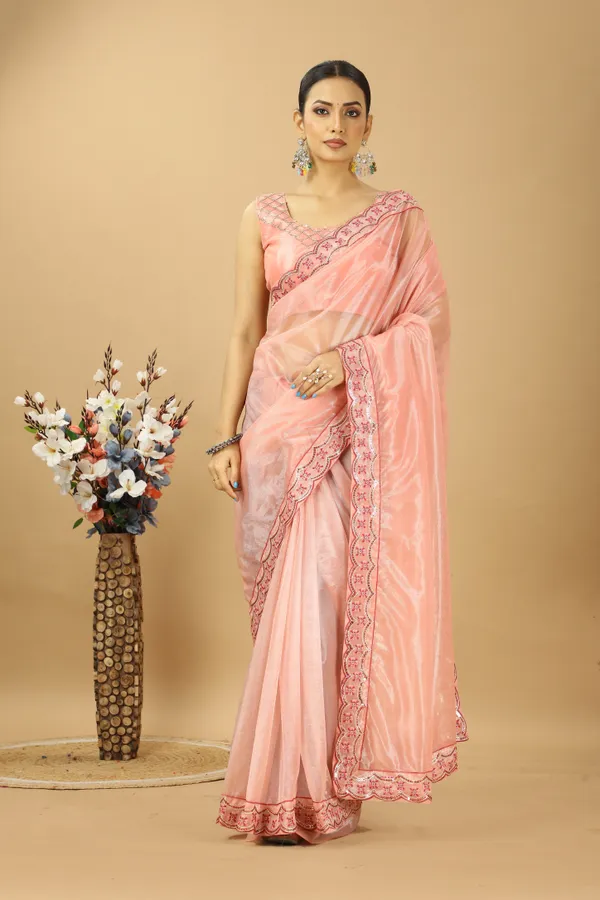 Embroidery_Net_Saree_With_Designer_Embroidery_in_Belt_and_Blouse