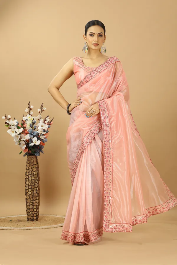 Embroidery_Net_Saree_With_Designer_Embroidery_in_Belt_and_Blouse