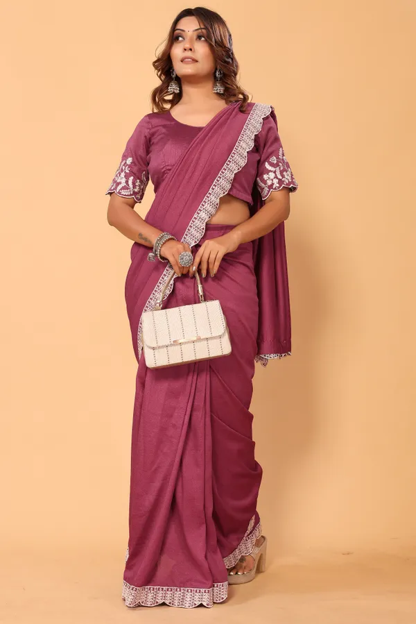 Attractive_Embroidery_Vichitra_Silk_Ready_to_Wear_Saree_With_Unstitched_Embroidery_Blouse