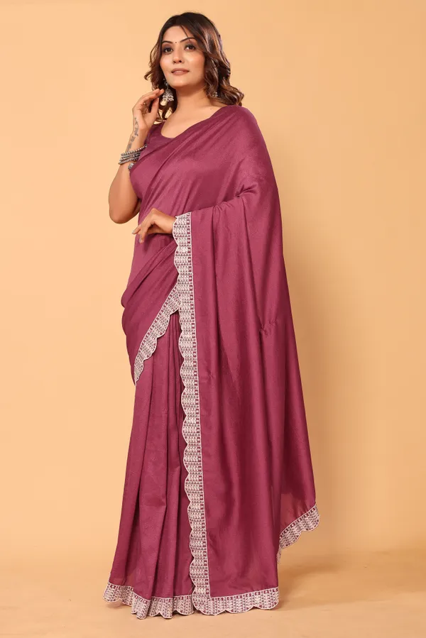 Attractive_Embroidery_Vichitra_Silk_Ready_to_Wear_Saree_With_Unstitched_Embroidery_Blouse
