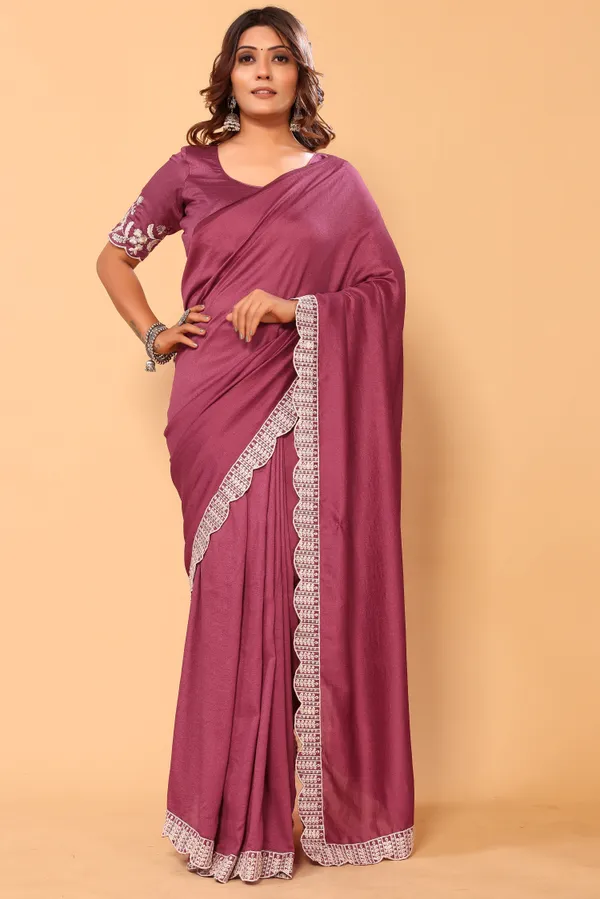 Attractive_Embroidery_Vichitra_Silk_Ready_to_Wear_Saree_With_Unstitched_Embroidery_Blouse